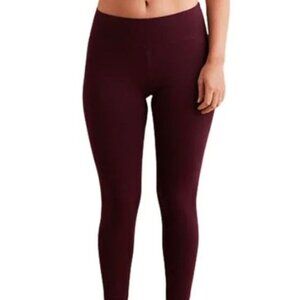 AERIE Offline Wine Leggings Regular Rise Long Inseam Stretch Workout Medium